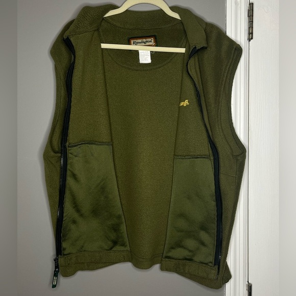 VINTAGE Remington Green Fleece hunting vest Large - Picture 2 of 5